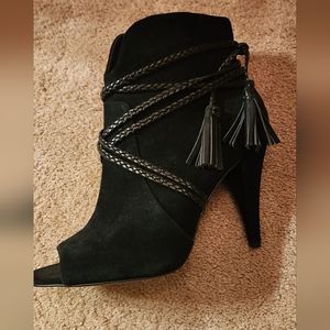 Black Suede Vince Camuto Booties